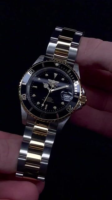 Invicta Pro Diver 8927OB Herrenuhr - Automatikwerk - Edelstahl mit schwarzem Zifferblatt - 40 mm
