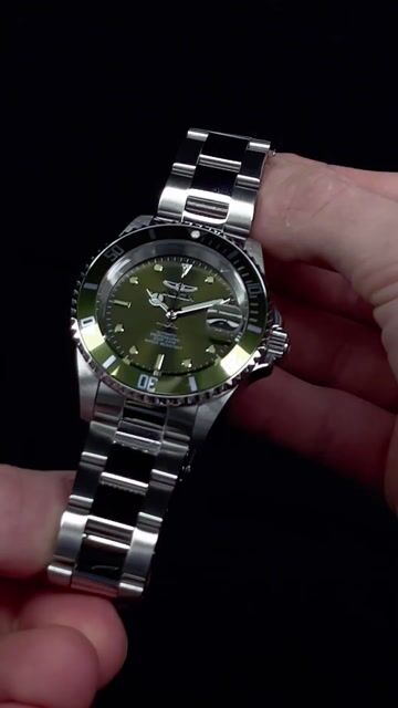 Invicta Pro Diver 35690 Reloj de Hombre - Movimiento Autom&aacute;tico - Acero Inoxidable con Esfera Verde - 40 mm