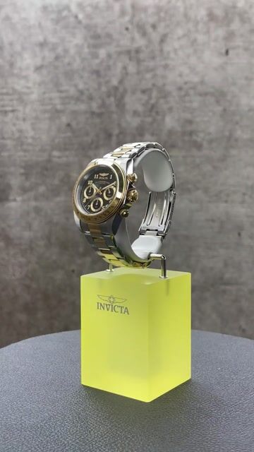 Invicta Speedway 17027 Orologio da Uomo - Movimento al Quarzo - Acciaio Inossidabile con Quadrante Nero - 39 mm