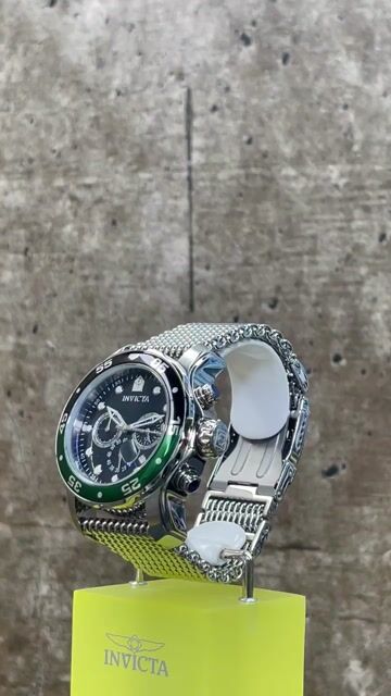 Invicta Pro Diver 47631 Reloj para Hombre - Movimiento de Cuarzo - Acero Inoxidable con Esfera Negra - 48 mm