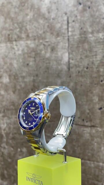 Invicta Pro Diver 17050 Montre Homme - Mouvement Quartz - Acier Inoxydable avec Cadran Bleu - 37 mm