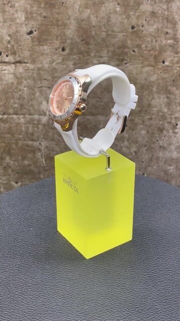 Invicta Angel 48853 Dameshorloge - Quartz Uurwerk - Roestvrij Staal met Ros&eacute;gouden Wijzerplaat - 38 mm