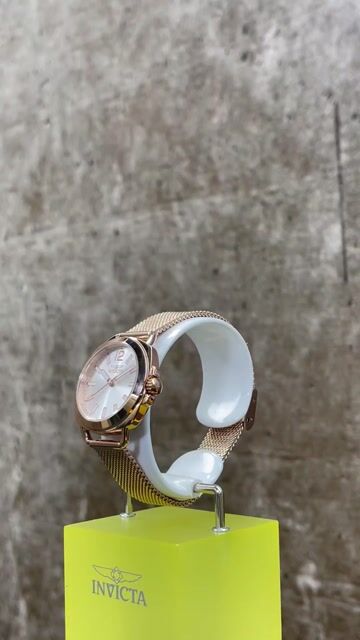 Invicta Wildflower 46339 Orologio da Donna - Movimento al Quarzo - Acciaio Inossidabile con Quadrante Argento - 32 mm