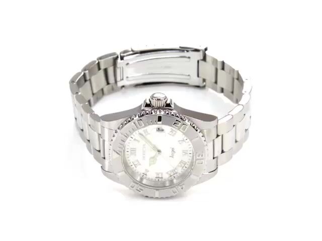 Invicta Angel 14320 Reloj de Mujer - Movimiento de Cuarzo - Acero Inoxidable con Esfera Plateada - 40 mm