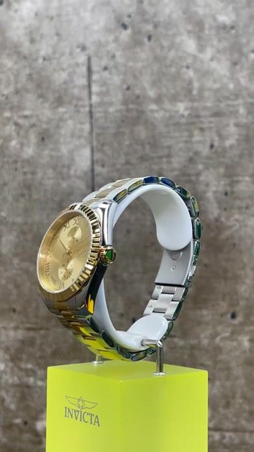 Invicta Specialty 47428 Rel&oacute;gio Masculino - Movimento de Quartzo - A&ccedil;o Inoxid&aacute;vel com Mostrador Dourado - 43 mm