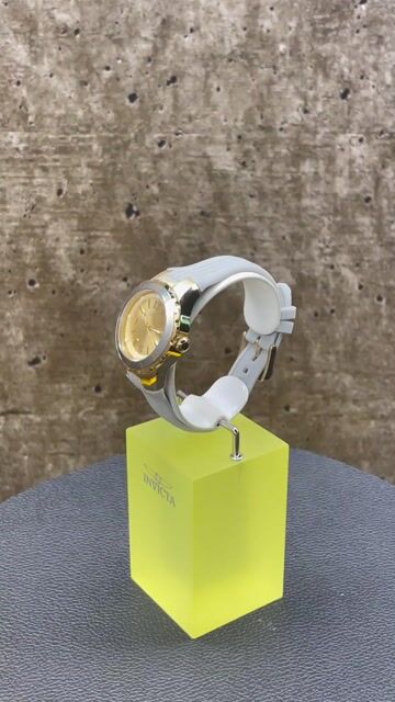 Invicta Angel 48850 Reloj de Mujer - Movimiento de Cuarzo - Acero Inoxidable con Esfera Dorada - 38 mm
