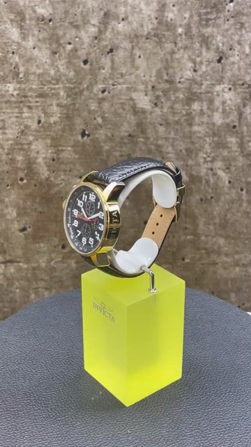Invicta I-Force 3330 Rel&oacute;gio Masculino - Movimento Quartz - A&ccedil;o Inoxid&aacute;vel com Mostrador Preto - 46 mm