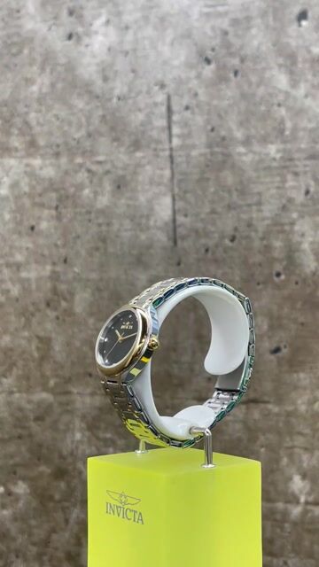 Invicta Wildflower 48229 Rel&oacute;gio Feminino - Movimento de Quartzo - A&ccedil;o Inoxid&aacute;vel com Mostrador Preto - 32 mm