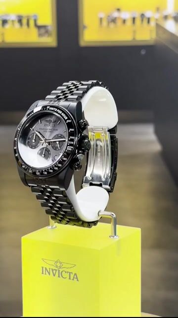 Invicta Speedway 36737 Reloj de Hombre - Movimiento de Cuarzo - Acero Inoxidable con Esfera Gris - 39 mm