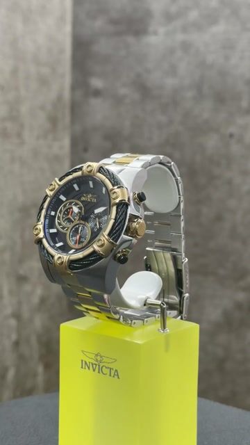 Invicta Bolt 48868 Rel&oacute;gio Masculino - Movimento Quartz - A&ccedil;o Inoxid&aacute;vel com Mostrador Preto - 52 mm