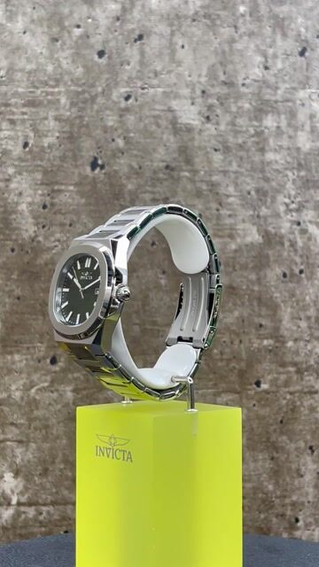 Invicta Speedway 48323 Reloj de Hombre - Movimiento de Cuarzo - Acero Inoxidable con Esfera Verde - 41 mm