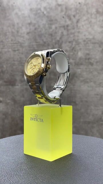Invicta Speedway 49908 Reloj de Hombre - Movimiento de Cuarzo - Acero Inoxidable con Esfera Dorada - 39 mm