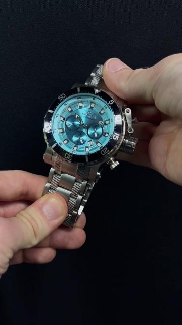 Invicta Coalition Forces 49091 Reloj de Hombre - Movimiento de Cuarzo - Acero Inoxidable con Esfera Azul - 52 mm